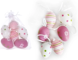 Decorative painted plastic egg