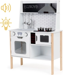 Puidust laste mänguköök tulede ja helidega ECOTOYS