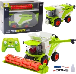 RC-kombain 1:24 heedriga, tulede, helide ja suitsuefektiga 2.4 GHz