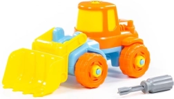 Didaktiline ekskavaator lastele kruvikeerajaga