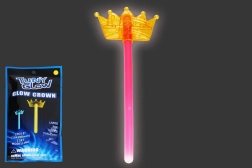 Glow wand with crown for kids