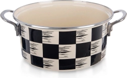 Emailpott Ruudustik 22 cm, 3 l