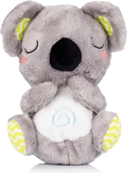 Plush breathing musical toy CHIPOLINO koala green/gray