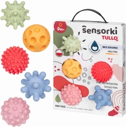 Pastelsed sensoorsed pallid beebidele ilma aukudeta – 5 tk komplekt
