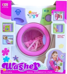 Doll washing machine with drain hose