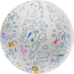Värvimiseks mõeldud pall loomadega 45 cm ARTO