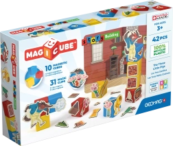 Geomag Magicube Kolm väikest põrsakest – magnetkuubikud ja klambrid