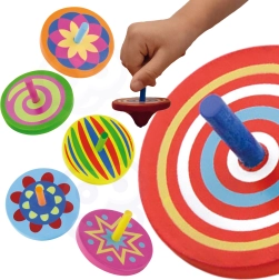 Värviline puidust vurr VIGA