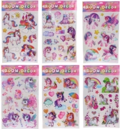 Wall sticker decoration with unicorn motif