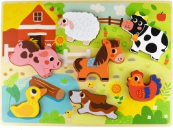 Puidust Montessori sisestatav pusle „Talu” TOOKY TOY