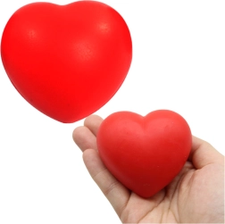 Südamekujuline antistressipall – punane