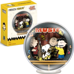 Puremind wooden 3D model SNOOPY PEANUTS in a sphere – night concert DIY puzzle