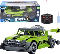 RC auto 1:20 tulede ja suitsuefektiga – roheline