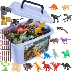Woopie 40-osaline dinosaurusefiguuride komplekt kaasaskantavas karbis