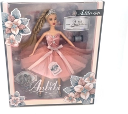 Nukk roosas kleidis 30 cm