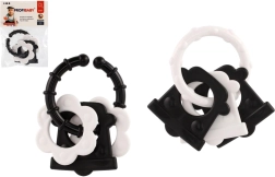 Beebide närimisrõngad – mustvalged kujundid, kõrin ja käepide