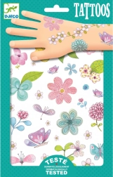 Djeco ajutised lillemotiividega tätoveeringud (2 lehte)