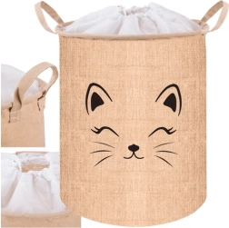 Tekstiilist mängu- ja pesukorv kaanega 35 l KRUZZEL