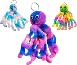 Plüüsist kaheksajala võtmehoidja 18 cm