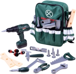 Laste tööriistadega seljakott ja trell