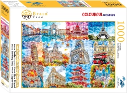 Puzzle Brain Tree Mälestusmärgid värvides 1000 tükki