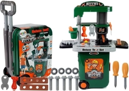 Tool Set in a Case Workshop Saw Screwdriver