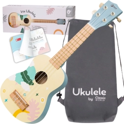 CLASSIC WORLD laste puidust ukulele – Sinine