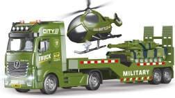 Sõjaväeautoveduk helikopteri ja efektidega 55 cm