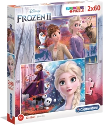 Clementoni pusle Supercolor 2×60 FROZEN II