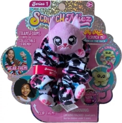 Plüüsist sädelev juuksekumm ja loomake 2-ühes SCRUNCHMIEZ Shimmer Series
