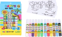 Sädelevad klaasivärvid 11+1, 10 ml