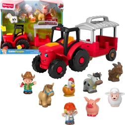 Fisher-Price Little People traktor loomade eest hoolitsemiseks – interaktiivne komplekt figuuridega