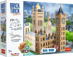 Ehituskomplekt päris tellistest TREFL Brick Trick Travel – Big Ben, 290 detaili