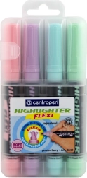 Pastelsed flexi tekstimarkerid 4 tk
