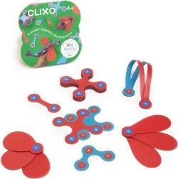 Clixo itsy flamingo & turquoise magnetiline ehituskomplekt 18 tükki