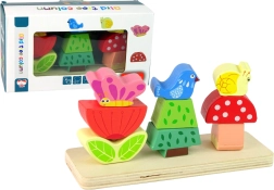 Puidust pusle: lill, liblikas ja lind