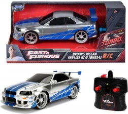 RC-auto Nissan Skyline GT‑R R34 Kiired ja vihased 1:24