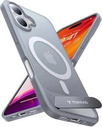Torras Pstand ümbris iPhone 16 Plusile, titaanihall