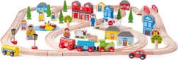 Puidust rongirada linn ja küla BIGJIGS RAIL, 91 osa