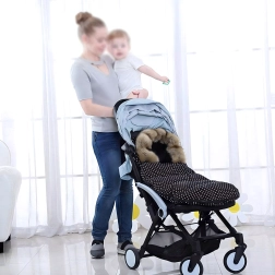 Talvine soojakott vankrisse ja kelgule kunstkarvaga 100 cm