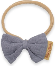 Muslin baby headband New Baby, grey