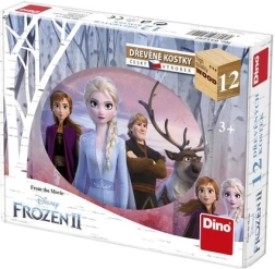 Dino wooden blocks FROZEN II, 12 pcs