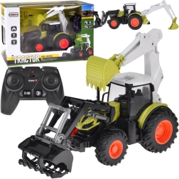 Remote-Controlled Tractor with Excavator and Loader