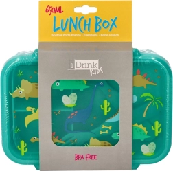 Lunch box dinosaurs with cutlery set