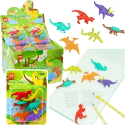 Dinosaurusteemaliste kustutuskummide komplekt 6 tk