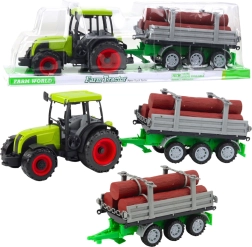 Roheline traktor palgiveohaagisega 47 cm