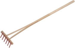 Teddies laste reha puidust varrega 90 cm – Punane
