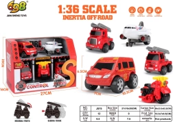 Set of Firefighting Vehicles 1:36
