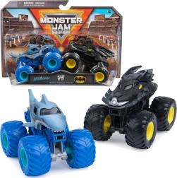 Monster Jam komplekt 2 monster trucki 1:64 Megalodon vs Batman