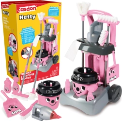Casdon Hetty deluxe koristuskäru lastele koos tolmuimeja ja mopiga